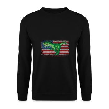 Allosaurus Dinosaure Enfants Dino Cadeau - Sweat-shirt Unisexe - noir - Devant - Alina (178cm) & Michal (187cm)