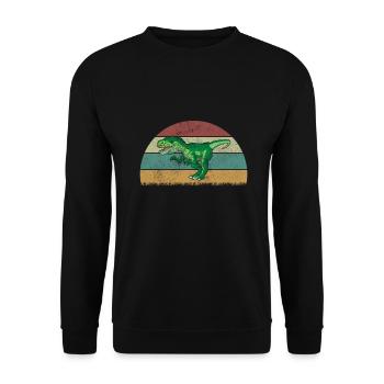 Allosaurus Dinosaure Enfants Dino Cadeau - Sweat-shirt Unisexe - noir - Devant - Alina (178cm) & Michal (187cm)