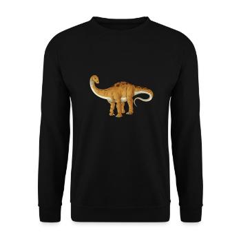 Apatosaurus Dinosaure Enfants Dino Cadeau - Sweat-shirt Unisexe - noir - Devant - Alina (178cm) & Michal (187cm)