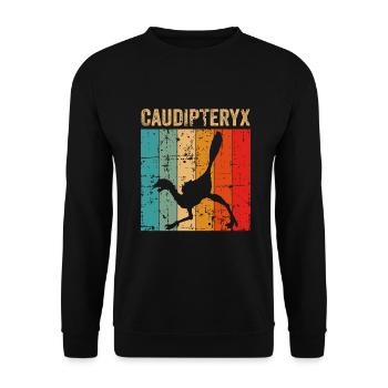xxx Dinosaur Kids Dino Cadeau - Sweat-shirt Unisexe - noir - Devant - Alina (178cm) & Michal (187cm)