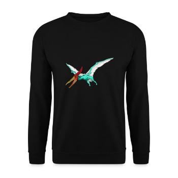 Pteranodon Dinosaur Enfants Dino Cadeau - Sweat-shirt Unisexe - noir - Devant - Alina (178cm) & Michal (187cm)