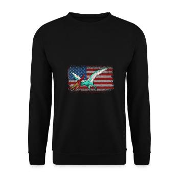 Pteranodon Dinosaur Enfants Dino Cadeau - Sweat-shirt Unisexe - noir - Devant - Alina (178cm) & Michal (187cm)