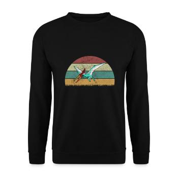 Pteranodon Dinosaur Enfants Dino Cadeau - Sweat-shirt Unisexe - noir - Devant - Alina (178cm) & Michal (187cm)