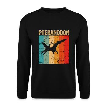 Pteranodon Dinosaur Enfants Dino Cadeau - Sweat-shirt Unisexe - noir - Devant - Alina (178cm) & Michal (187cm)