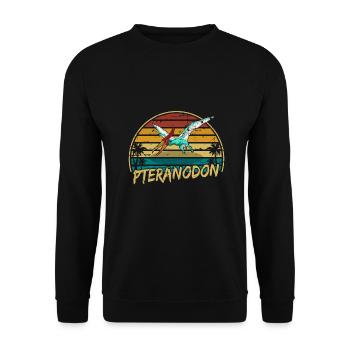 Pteranodon Dinosaur Enfants Dino Cadeau - Sweat-shirt Unisexe - noir - Devant - Alina (178cm) & Michal (187cm)