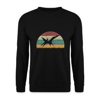 Pteranodon Dinosaur Enfants Dino Cadeau - Sweat-shirt Unisexe - noir - Devant - Alina (178cm) & Michal (187cm)