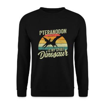 Pteranodon Dinosaur Enfants Dino Cadeau - Sweat-shirt Unisexe - noir - Devant - Alina (178cm) & Michal (187cm)