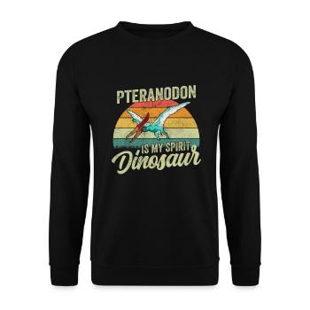 Pteranodon Dinosaur Enfants Dino Cadeau - Sweat-shirt Unisexe - noir - Devant - Alina (178cm) & Michal (187cm)