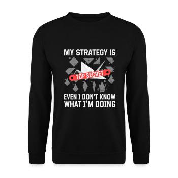 Origami Japanese Art Folding Crane Paper - Unisex Sweatshirt - black - Front - Alina (178cm) & Michal (187cm)