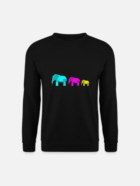 Origami Japanische Kunst Faltender Kranich Papier - Unisex Pullover - Schwarz