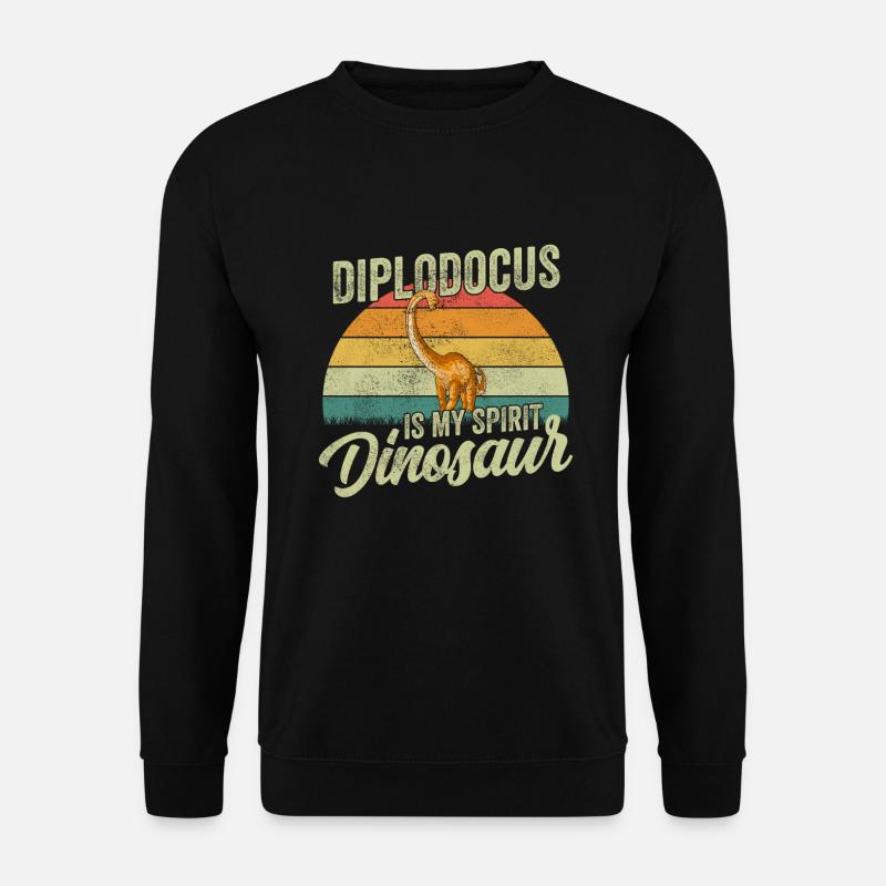 Diplodocus Dinosaur Children Dino Gift - Unisex Sweatshirt - black
