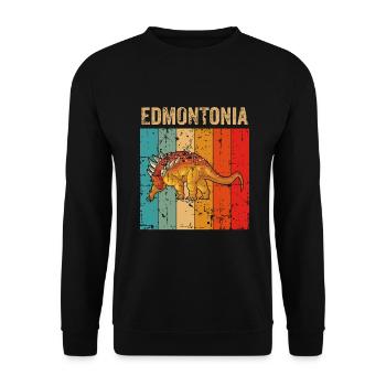 Edmontonia Dinosaur Children Dino Gift - Sweat-shirt Unisexe - noir - Devant - Alina (178cm) & Michal (187cm)