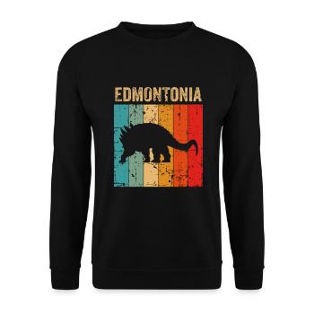 Edmontonia Dinosaur Children Dino Gift - Sweat-shirt Unisexe - noir - Devant - Alina (178cm) & Michal (187cm)