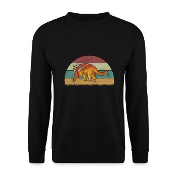 Edmontonia Dinosaur Children Dino Gift - Sweat-shirt Unisexe - noir - Devant - Alina (178cm) & Michal (187cm)