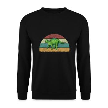 Fukuisaurus Dinosaure Enfants Dino Cadeau - Sweat-shirt Unisexe - noir - Devant - Alina (178cm) & Michal (187cm)