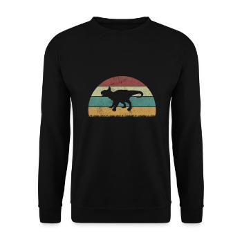 Leptoceratops Dinosaurier Kinder Dino Geschenk - Unisex Pullover - Schwarz - Vorne - Alina (178cm) & Michal (187cm)