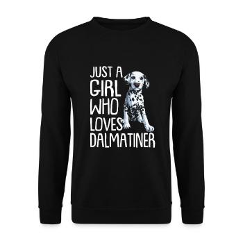 Propriétaire de chien de chien dalmate - Sweat-shirt Unisexe - noir - Devant - Alina (178cm) & Michal (187cm)