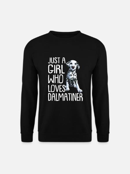 Dalmatiner Hund Dog Hundehalter - Unisex Pullover - Schwarz