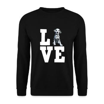 Propriétaire de chien de chien dalmate - Sweat-shirt Unisexe - noir - Devant - Alina (178cm) & Michal (187cm)