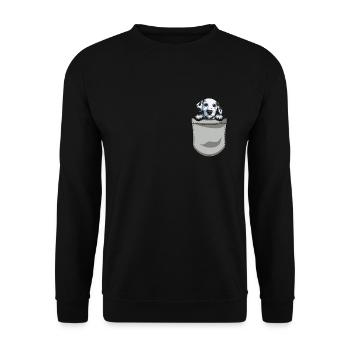 Propriétaire de chien de chien dalmate - Sweat-shirt Unisexe - noir - Devant - Alina (178cm) & Michal (187cm)