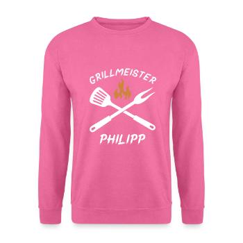 Grillmeister Philipp - Unisex Pullover - Pink - Vorne
