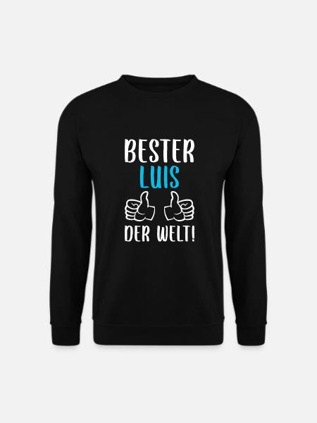 Luis Vorname Name Geburtstag - Unisex Pullover - Schwarz