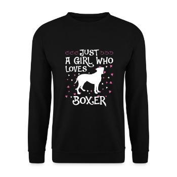 Propriétaire de chien boxeur allemand - Sweat-shirt Unisexe - noir - Devant - Alina (178cm) & Michal (187cm)