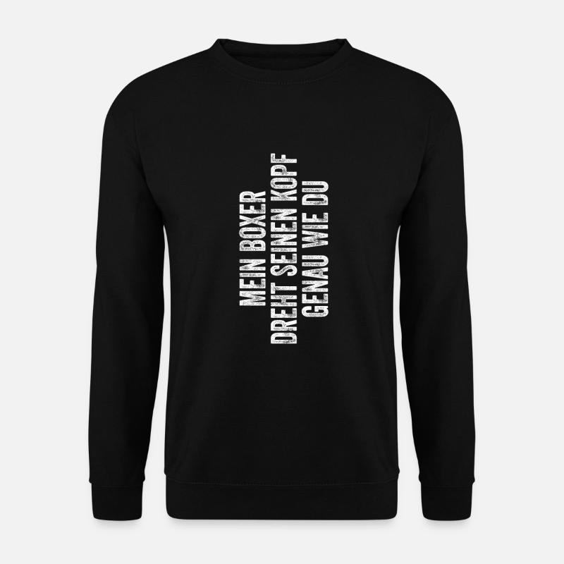Deutscher Boxer Hund Dog Hundehalter - Unisex Pullover - Schwarz