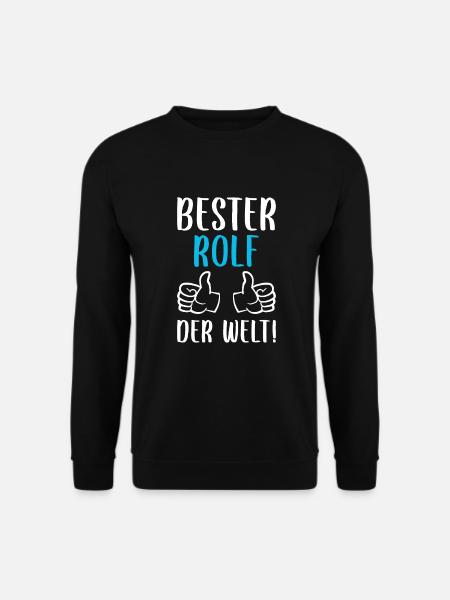 Rolf Vorname Name Geburtstag - Unisex Pullover - Schwarz