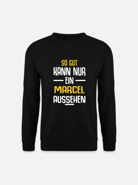 Marcel Vorname Name Geburtstag - Unisex Pullover - Schwarz