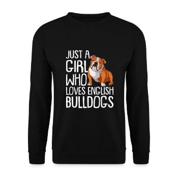 Deutsch Bulldog Dog Dog Propriétaire - Sweat-shirt Unisexe - noir - Devant - Alina (178cm) & Michal (187cm)