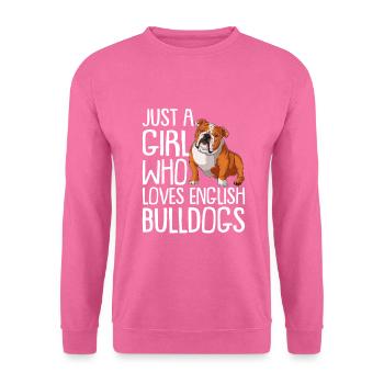 Deutsch Bulldog Dog Dog Propriétaire - Sweat-shirt Unisexe - rose - Devant