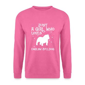 Deutsch Bulldog Dog Dog Propriétaire - Sweat-shirt Unisexe - rose - Devant