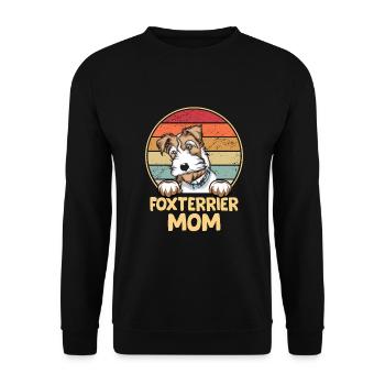 Fox Terrier Dog Dog Dog Owner - Unisex Sweatshirt - black - Front - Alina (178cm) & Michal (187cm)