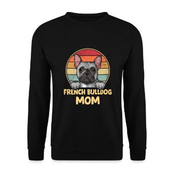 Français Propriétaire de chien bouledogue - Sweat-shirt Unisexe - noir - Devant - Alina (178cm) & Michal (187cm)