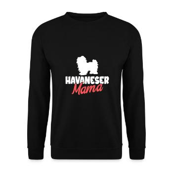 Propriétaire de chien de chien havanais - Sweat-shirt Unisexe - noir - Devant - Alina (178cm) & Michal (187cm)