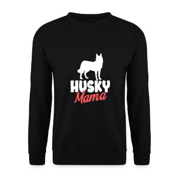 Husky Dog Dog Propriétaire de chien - Sweat-shirt Unisexe - noir - Devant - Alina (178cm) & Michal (187cm)