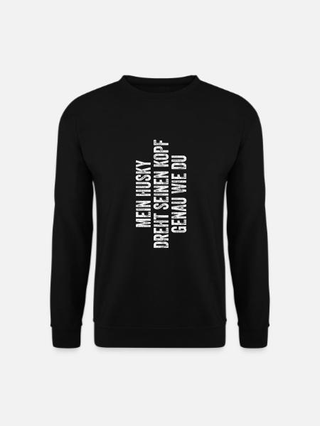 Husky Hund Dog Hundehalter - Unisex Pullover - Schwarz
