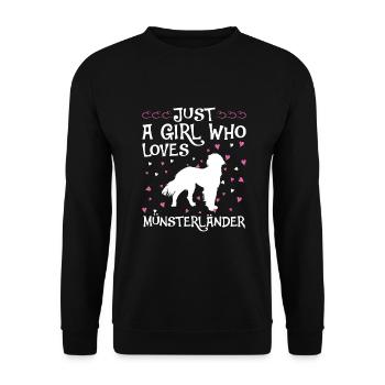 Petit Münsterländer Dog Dog Propriétaire - Sweat-shirt Unisexe - noir - Devant - Alina (178cm) & Michal (187cm)