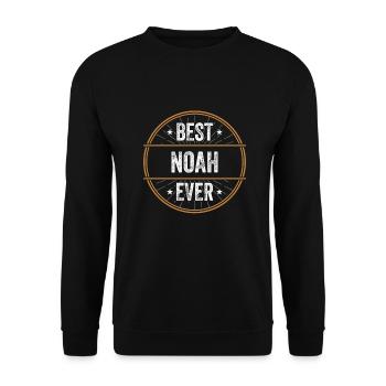Meilleur Noah Jamais Prénom Nom Cadeau - Sweat-shirt Unisexe - noir - Devant - Alina (178cm) & Michal (187cm)