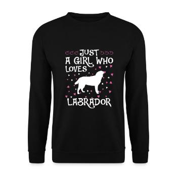 Labrador Dog Dog Propriétaire de chien - Sweat-shirt Unisexe - noir - Devant - Alina (178cm) & Michal (187cm)