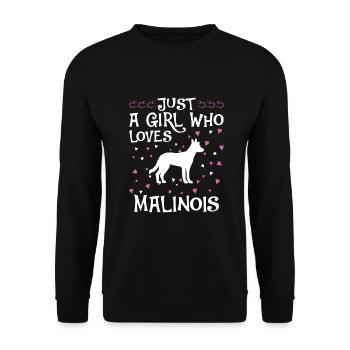 Malinois Dog Dog Propriétaire - Sweat-shirt Unisexe - noir - Devant - Alina (178cm) & Michal (187cm)
