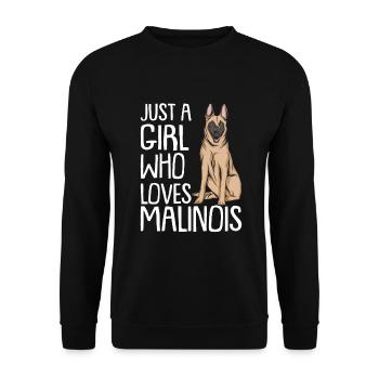 Malinois Dog Dog Propriétaire - Sweat-shirt Unisexe - noir - Devant - Alina (178cm) & Michal (187cm)