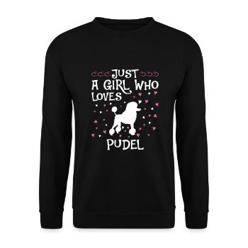 Caniche Dog Dog Propriétaire de chien - Sweat-shirt Unisexe - noir - Devant - Alina (178cm) & Michal (187cm)