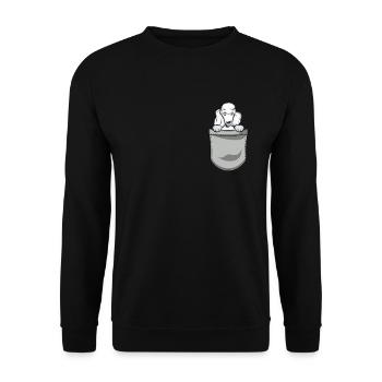 Caniche Dog Dog Propriétaire de chien - Sweat-shirt Unisexe - noir - Devant - Alina (178cm) & Michal (187cm)