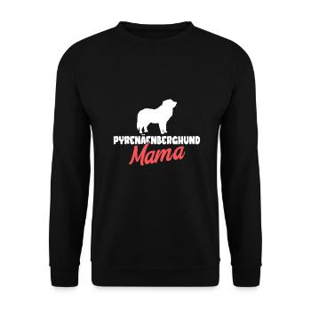 Pyrenäenberghund Hund Dog Hundehalter - Unisex Pullover - Schwarz - Vorne - Alina (178cm) & Michal (187cm)