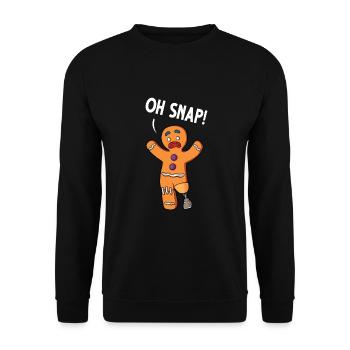 Leg surgery wheelchair lost leg - Unisex Sweatshirt - black - Front - Alina (178cm) & Michal (187cm)