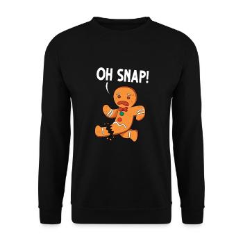 Leg surgery wheelchair lost leg - Unisex Sweatshirt - black - Front - Alina (178cm) & Michal (187cm)