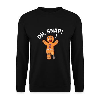 Leg surgery wheelchair lost leg - Unisex Sweatshirt - black - Front - Alina (178cm) & Michal (187cm)
