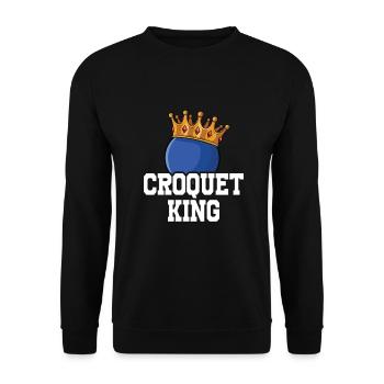 Croquet - Sweat-shirt Unisexe - noir - Devant - Alina (178cm) & Michal (187cm)